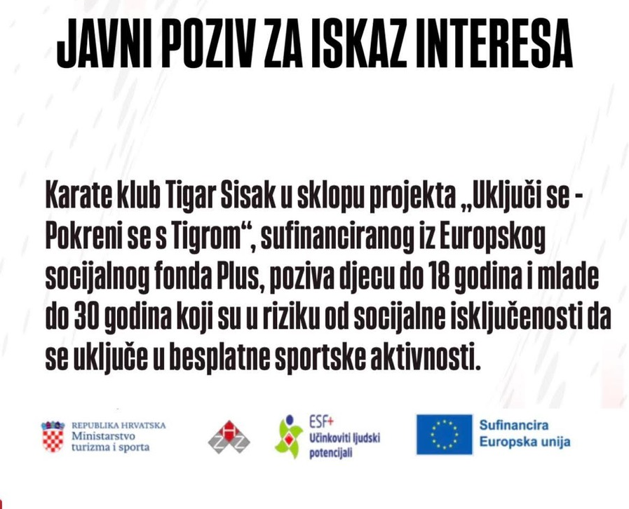 JAVNI POZIV ZA ISKAZ INTERESA